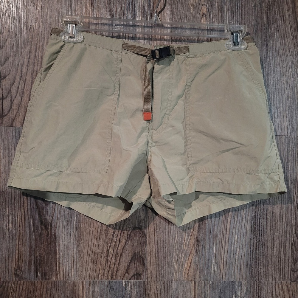 Abercrombie & Fitch Y2K Belted Cargo Shorts Size 8 Beige Khaki 87 A&F Surplus